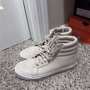 Vans Women's High-Top Sneakers - Cream